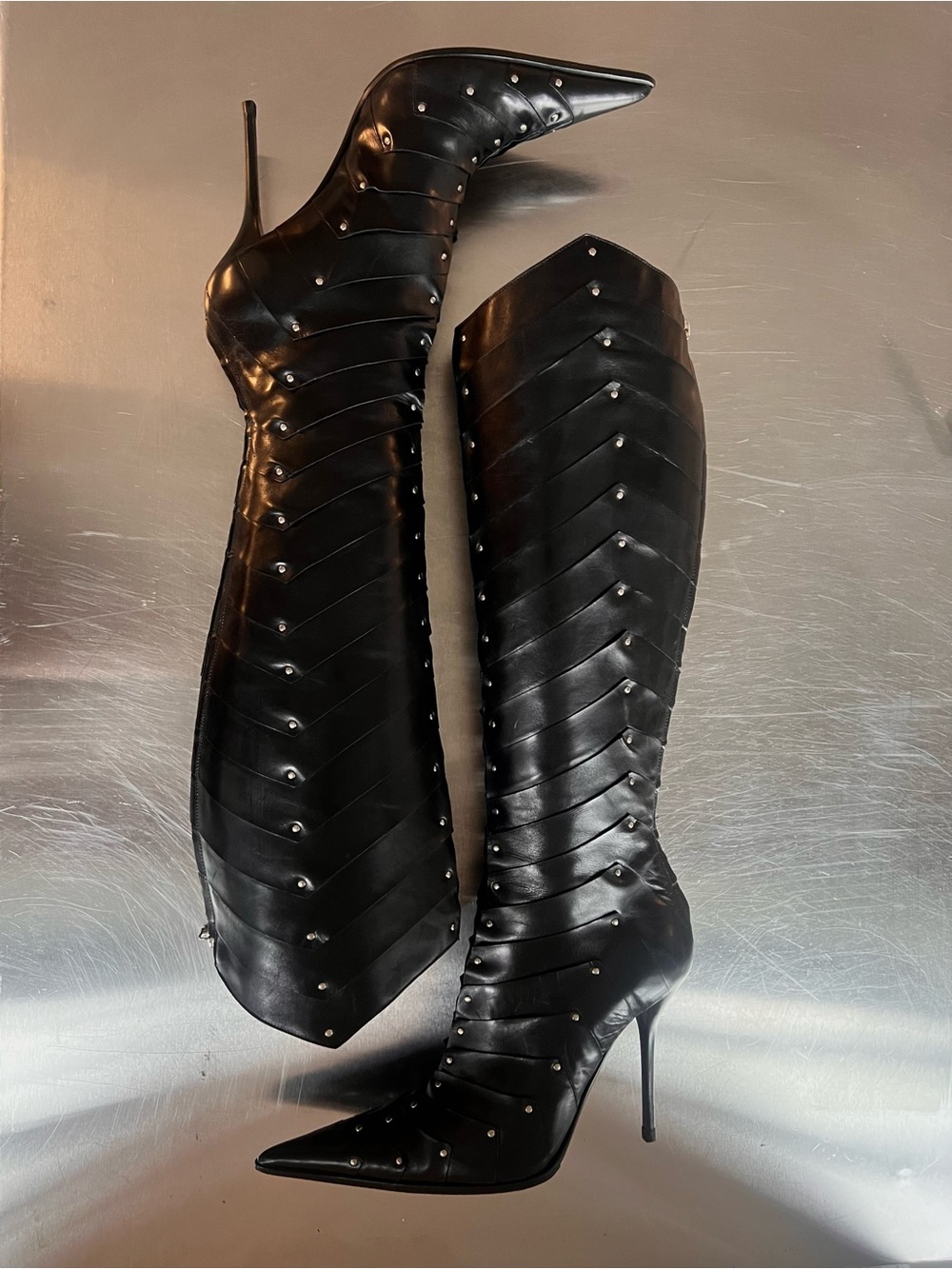 RARE GIANMARCO LORENZI GLADIATOR BOOTS